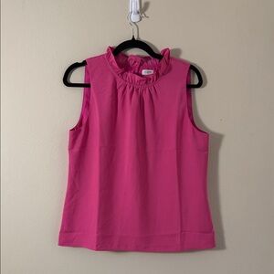 J Crew Factory Sleeveless Hot Pink Top Size S